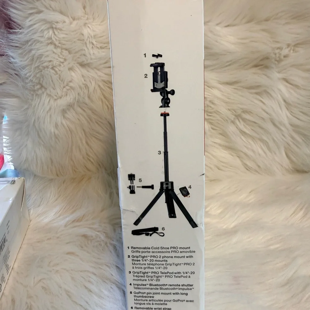 TelePod Extendable Black Travel Tripod & Selfie Stick